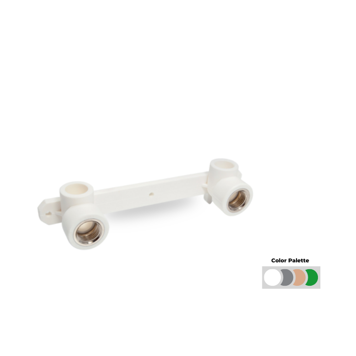 PP-R Çiftli İç Dişli Batarya Bağlantı Parçası